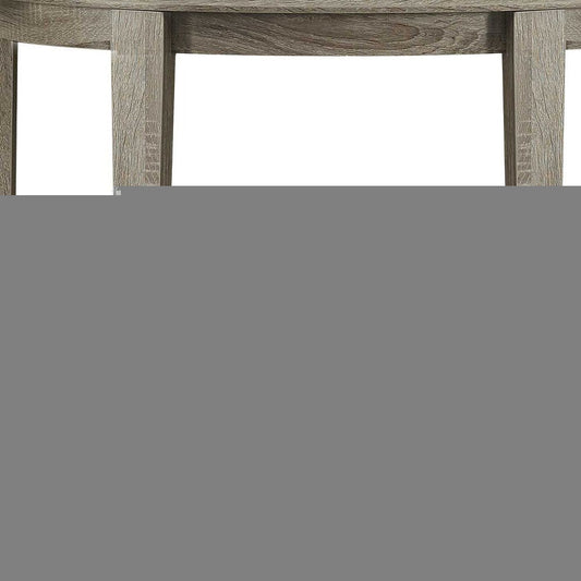33" Deep Taupe End Table With Shelf