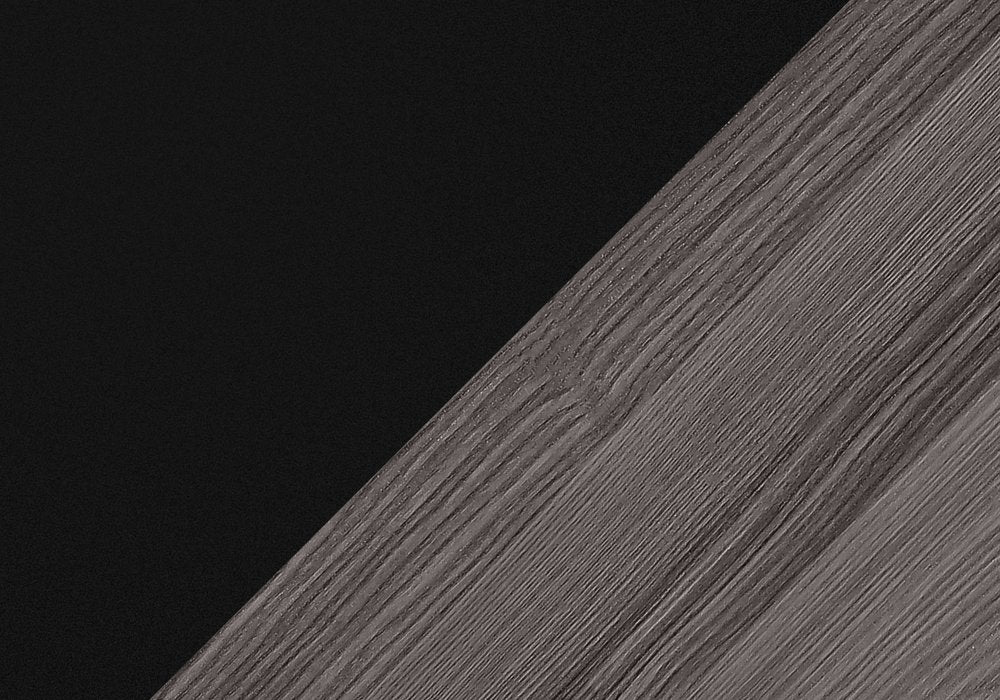 42" Black and Gray Open Shelving TV Stand