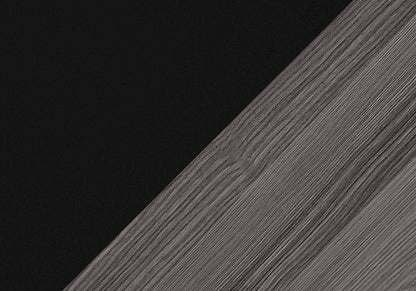 42" Black and Gray Open Shelving TV Stand