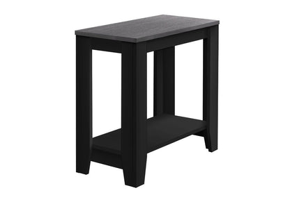 22" Dark Brown Wood End Table With Shelf