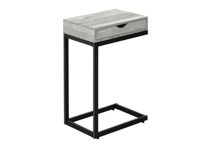 10.25" X 15.75" X 24.5" Cappuccino Finish And Gold Laminated Drawer Accent Table