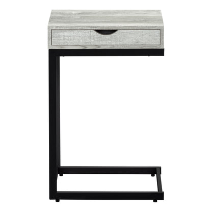 10.25" X 15.75" X 24.5" Cappuccino Finish And Gold Laminated Drawer Accent Table