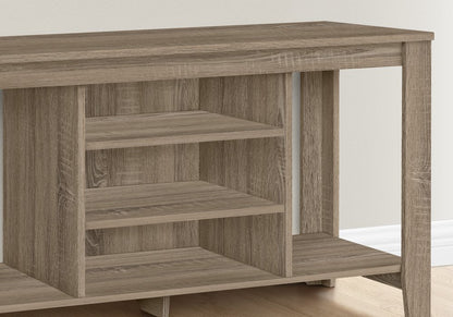 48" Dark Brown Open shelving TV Stand