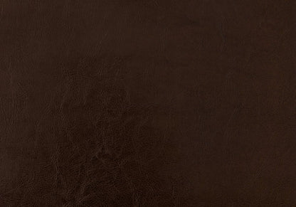 Brown Solid and Manufactured Wood Full Upholstered Faux Leather Bed Frame