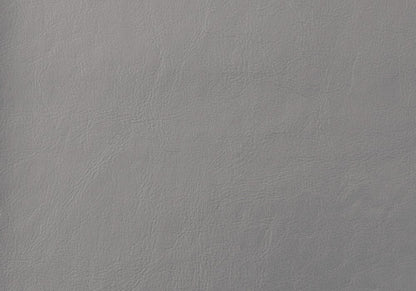 Solid Wood Twin Gray Upholstered Faux Leather Bed