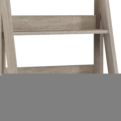 26" Taupe Wood Ladder Desk