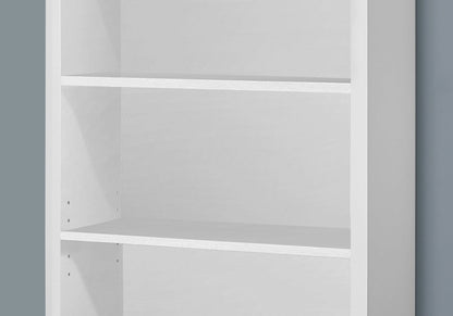 Taupe Wood Four Tier Bookcase