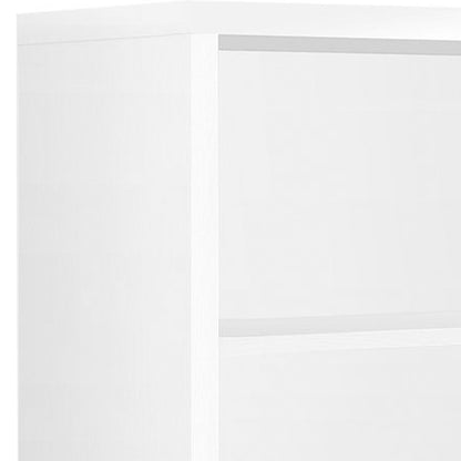 Taupe Wood Four Tier Bookcase