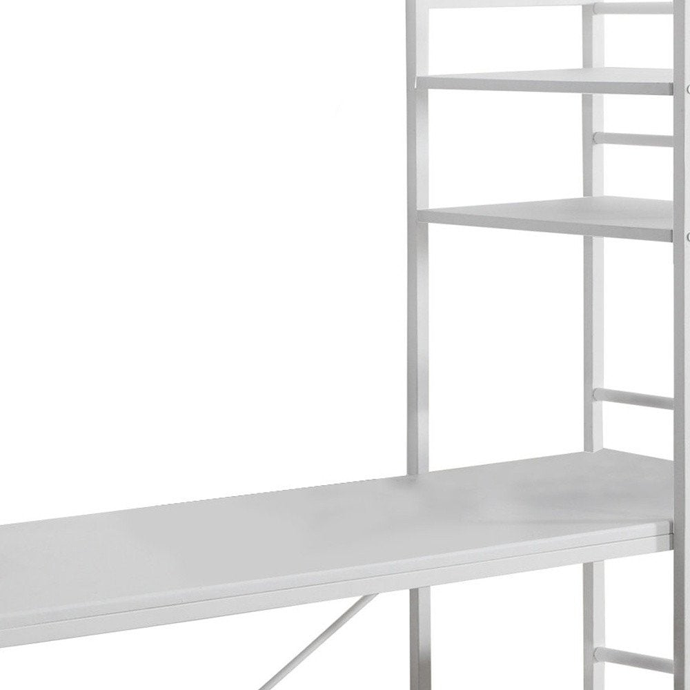47" White Computer Desk