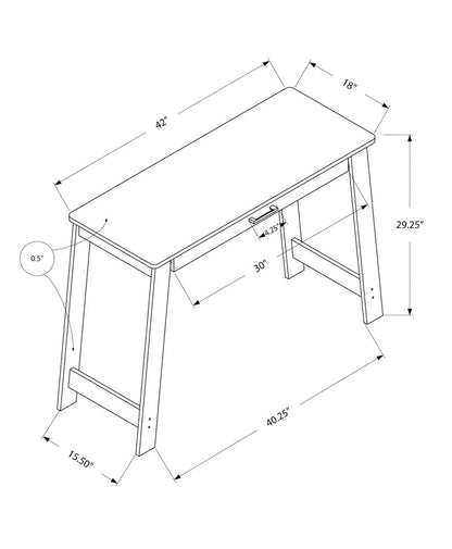 42" Brown Computer Desk