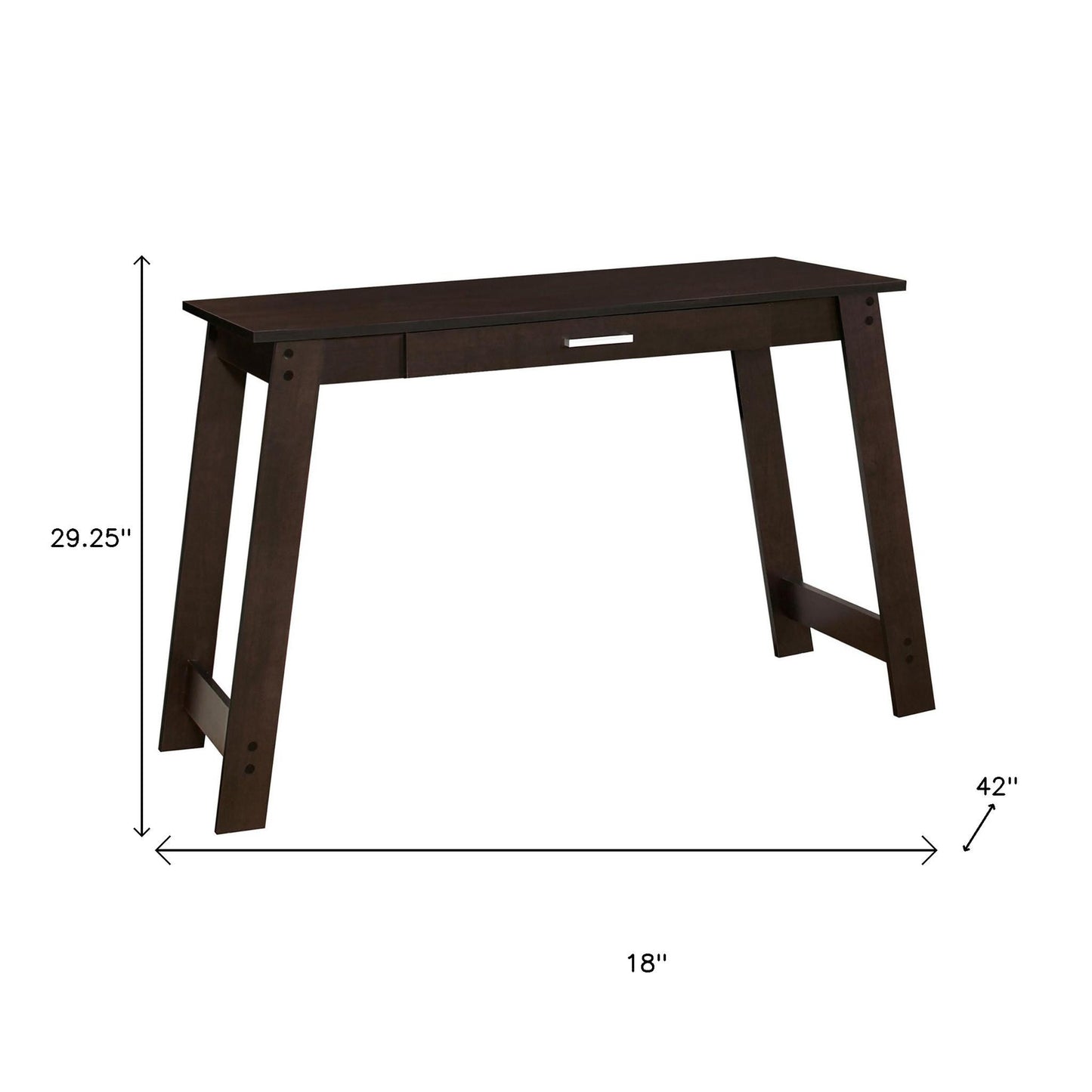 18" Brown Computer Desk