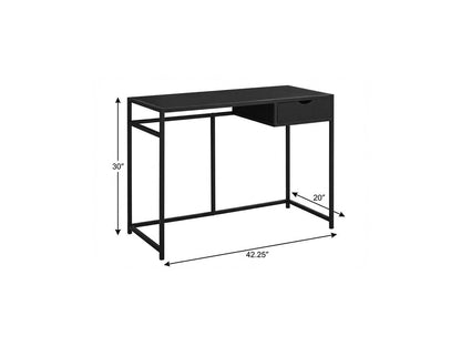42" Black Computer Desk