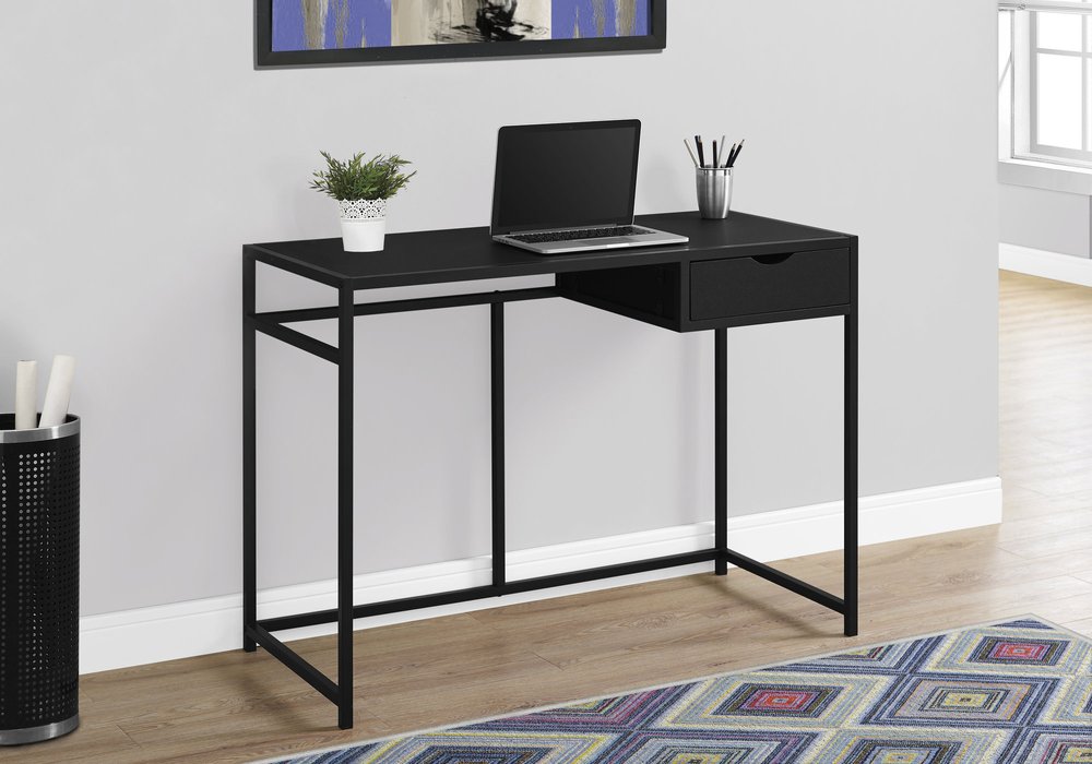42" Black Computer Desk