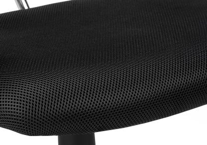 Black Adjustable Height Swivel Rolling Office Chair