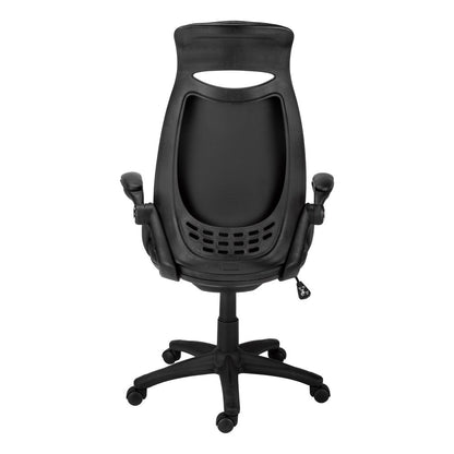 Black Adjustable Swivel Fabric Rolling Executive Office Chair