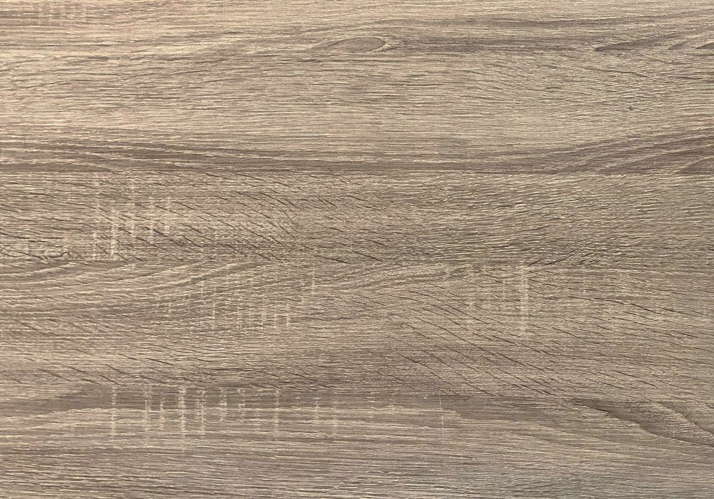 48" Taupe and Black Writing Desk With Two Drawers