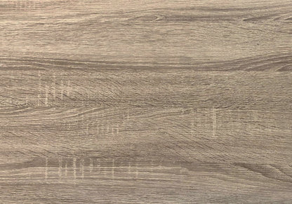 48" Taupe and Black Writing Desk With Two Drawers