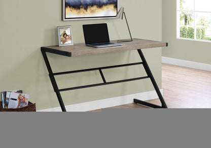 48" White and Silver Computer Desk
