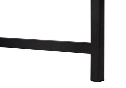 47" Brown and Black Computer Desk With Two Drawers