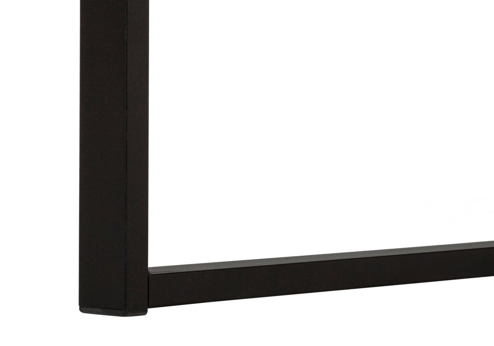 60" Brown and Black With Three Drawers