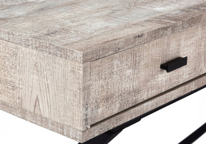 24" White and Silver Computer Desk With Two Drawers