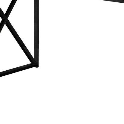 47" Taupe and Black Computer Desk