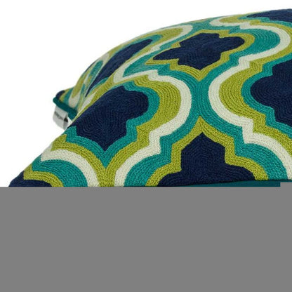 20" X 7" X 20" Handmade Traditional Multicolored Pillow Cover With Poly Insert