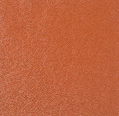 Two Piece Indoor Camel Italian Leather Five Person Seating Set