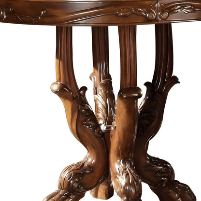 48" Brown Solid Wood Dining Table