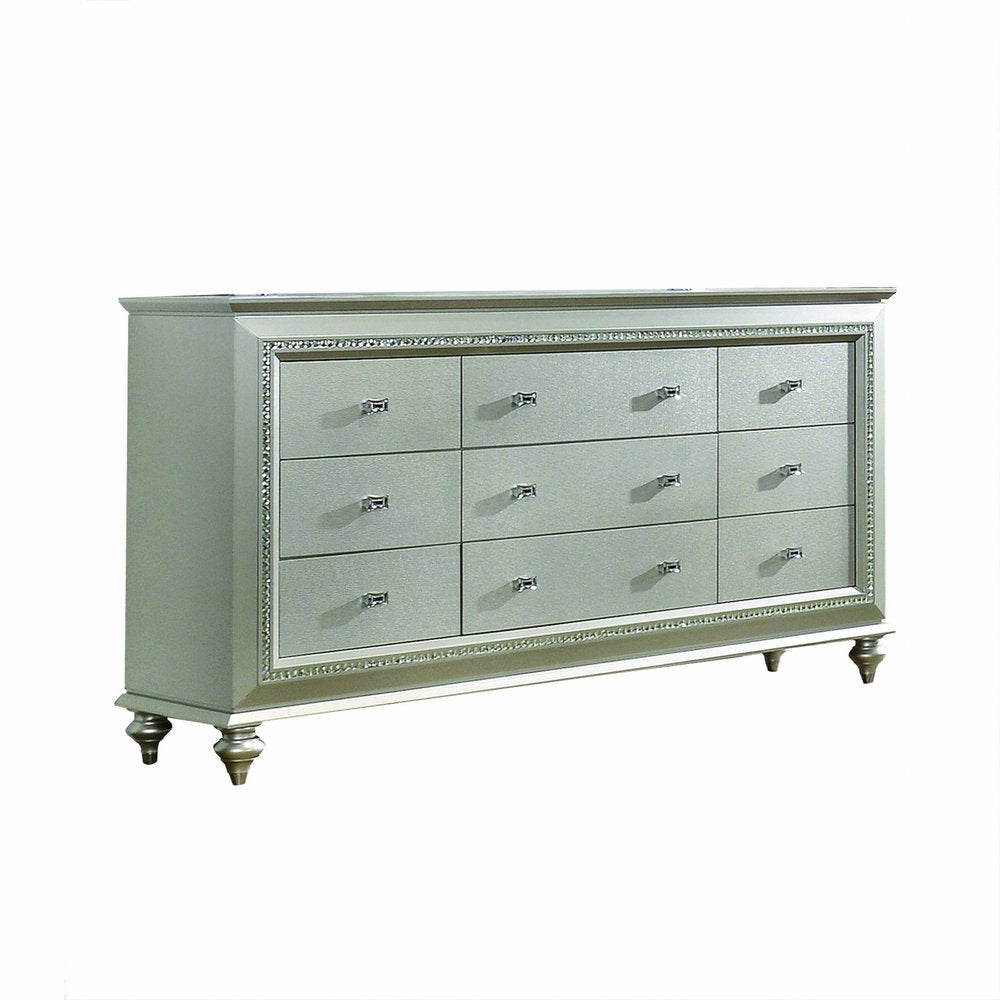 18" Champagne Solid Wood Double Dresser