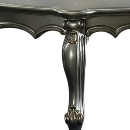 47" Platinum Solid Wood Free Form Coffee Table