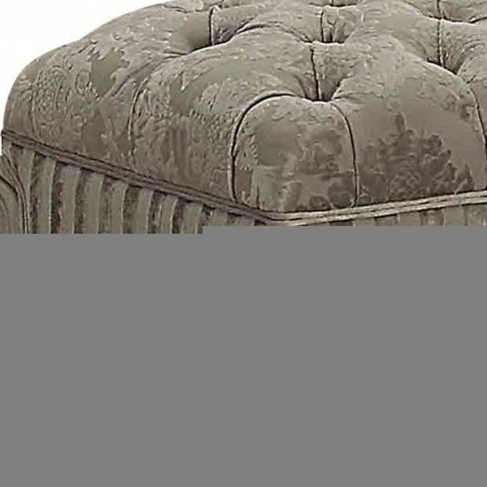 28" X 65" X 20" Ivory Fabric Bone White Upholstery Poly Resin Bench