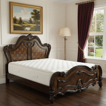 Brown King Bed Frame