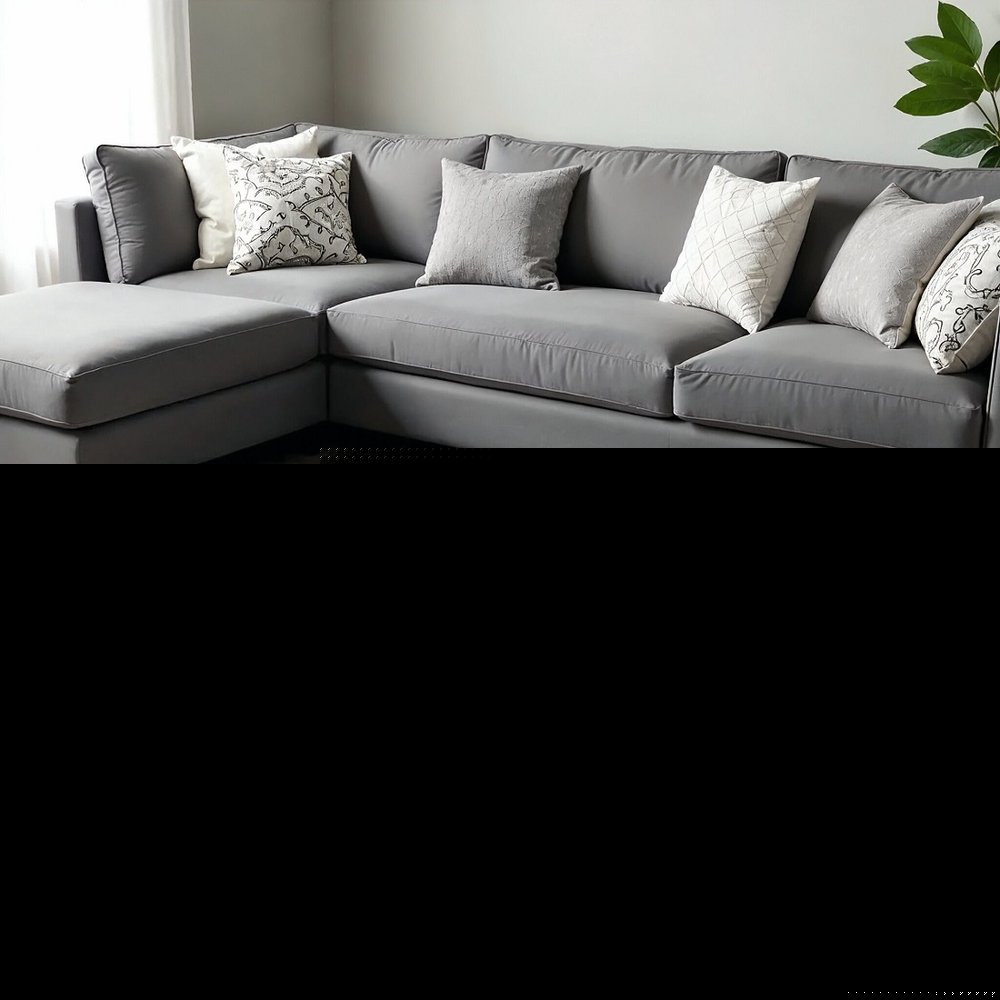 8' X 10' Ivory And Gray Wool Abstract Hand Tufted Area Rug