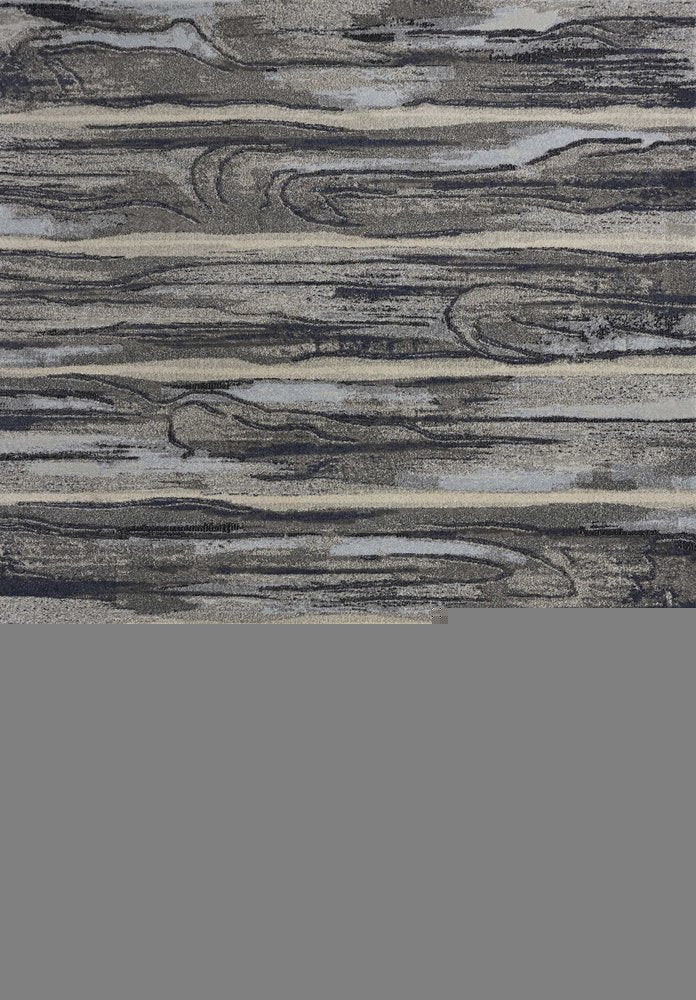 10' X 13' Gray Blue And Black Abstract Area Rug
