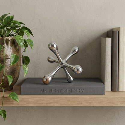 5" Silver Finish Decorative Jack