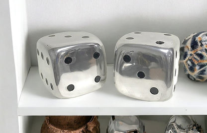 6" Silver Buffed Aluminum Tabletop Sculpture