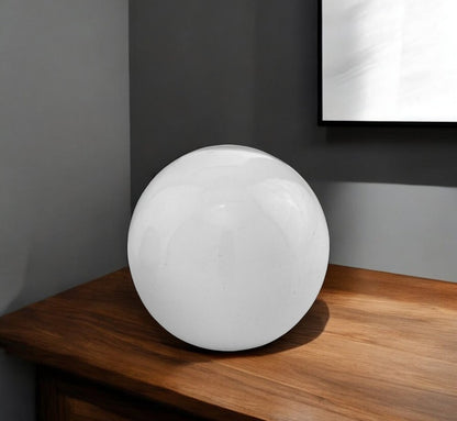 3" Red Aluminum Decorative Orb Tabletop Sculpture