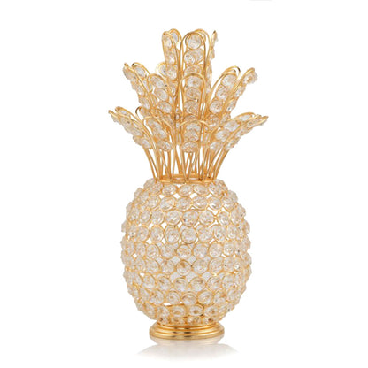 13" Silver Metal Decorative Pineapple