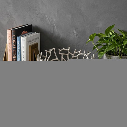 15" Silver Aluminum Twigs Centerpiece Bowl