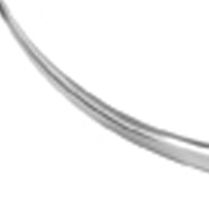 47" Silver Buffed Aluminum Long Horn Wall Sculpture