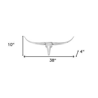 10" Silver Buffed Aluminum Decorative Wall Sculpture