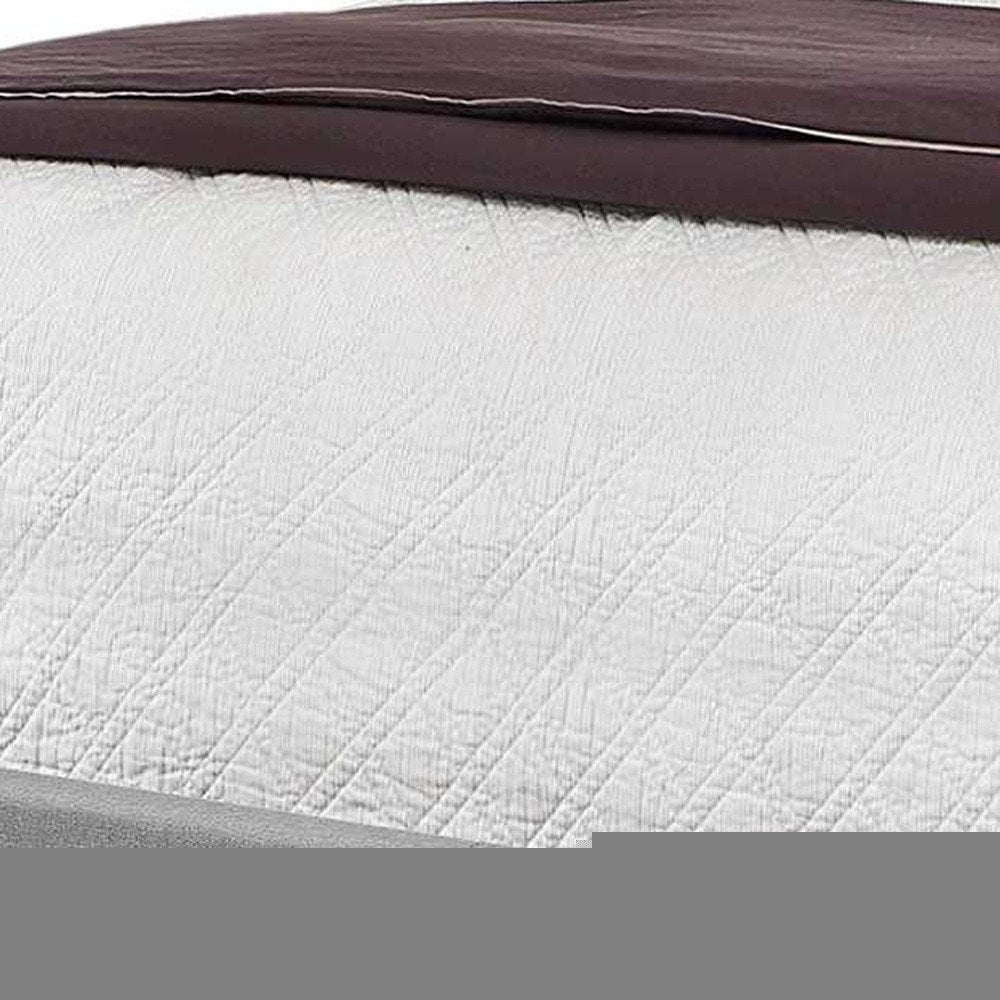 Solid Wood Queen Tufted Gray Upholstered Linen Bed With Nailhead Trim