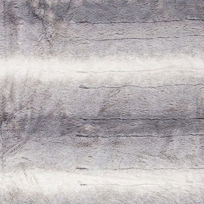 50" X 60" Gray And White Heated Electric Striped Throw Blanket