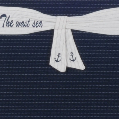 12" Blue Fabric Basket