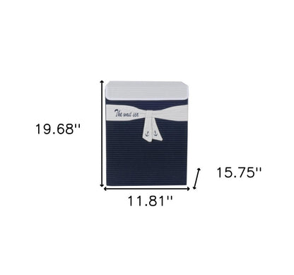 12" Blue Fabric Basket