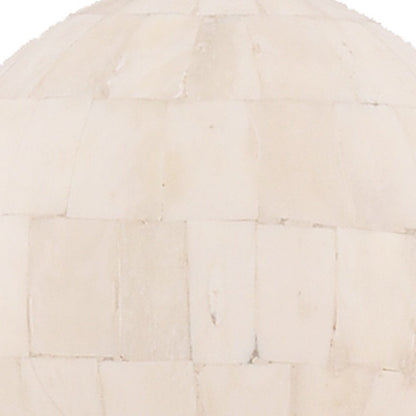 15" Bone Metal Hand Painted Figurine Tabletop Sculpture