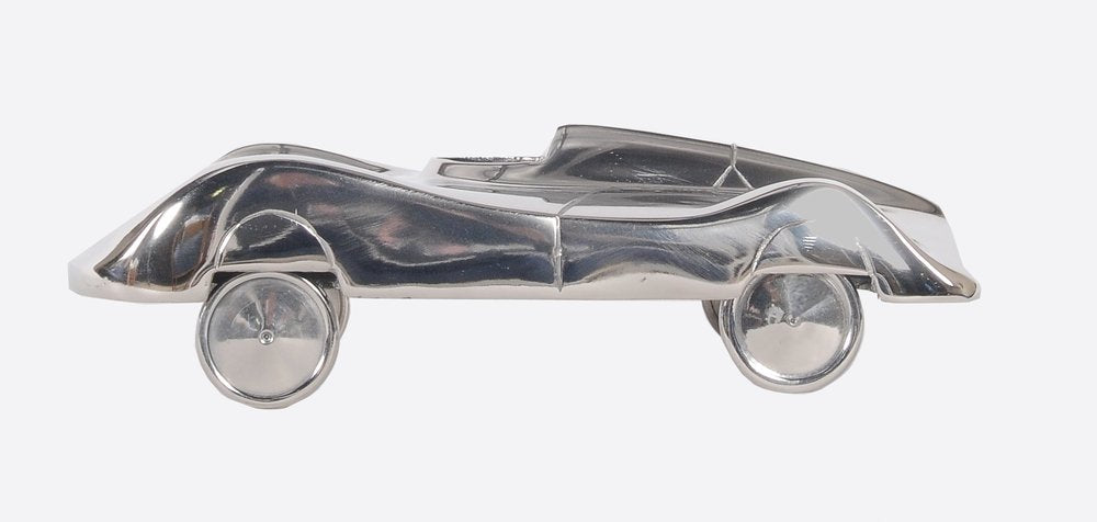 3" Nickel Aluminum Hand Painted Model Car Tabletop Sculpture