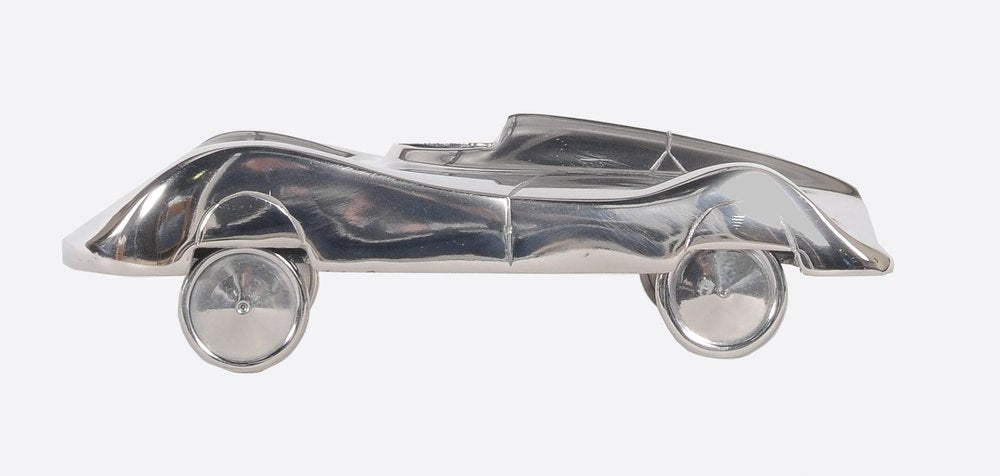 3" Nickel Aluminum Hand Painted Model Car Tabletop Sculpture