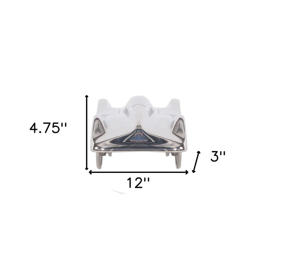 3" Nickel Aluminum Hand Painted Model Car Tabletop Sculpture